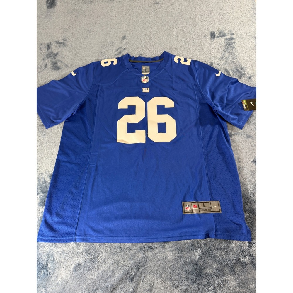 Nike Saquon Barkley Giants Jersey Mens Large Blue NEW NFL On Field Stitched